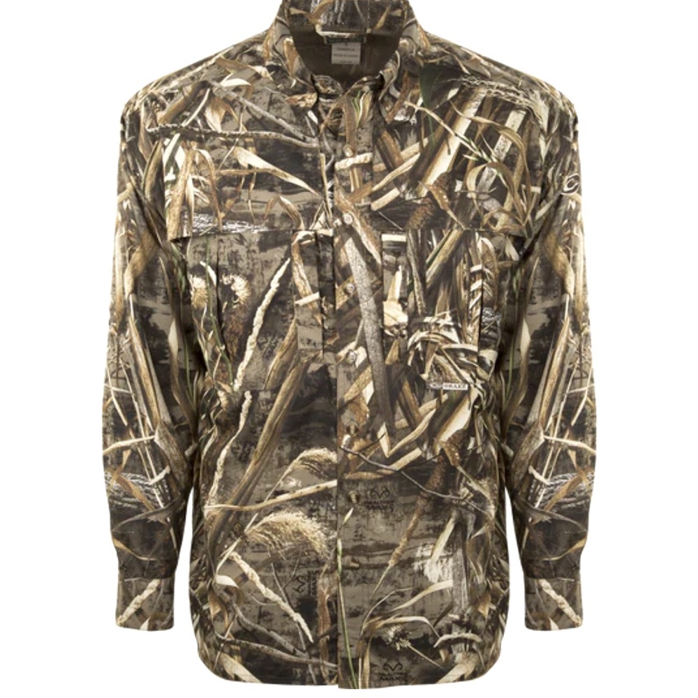 Drake Waterfowl EST Camo Flyweight Wingshooters Shadowgrass Habitat Sz L